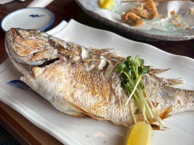 旅先の和食、焼き魚